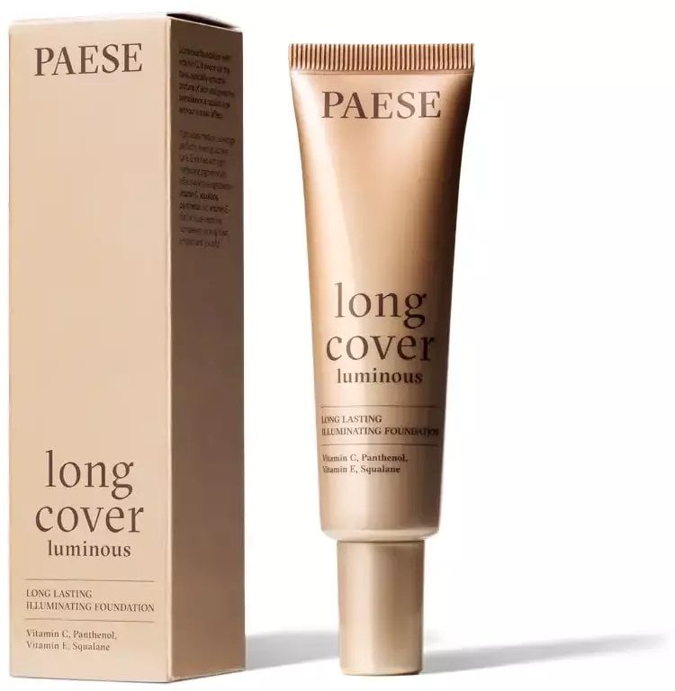 Paese Long Cover Luminous podkład rozświetlający do twarzy 00 Nude 30ml
