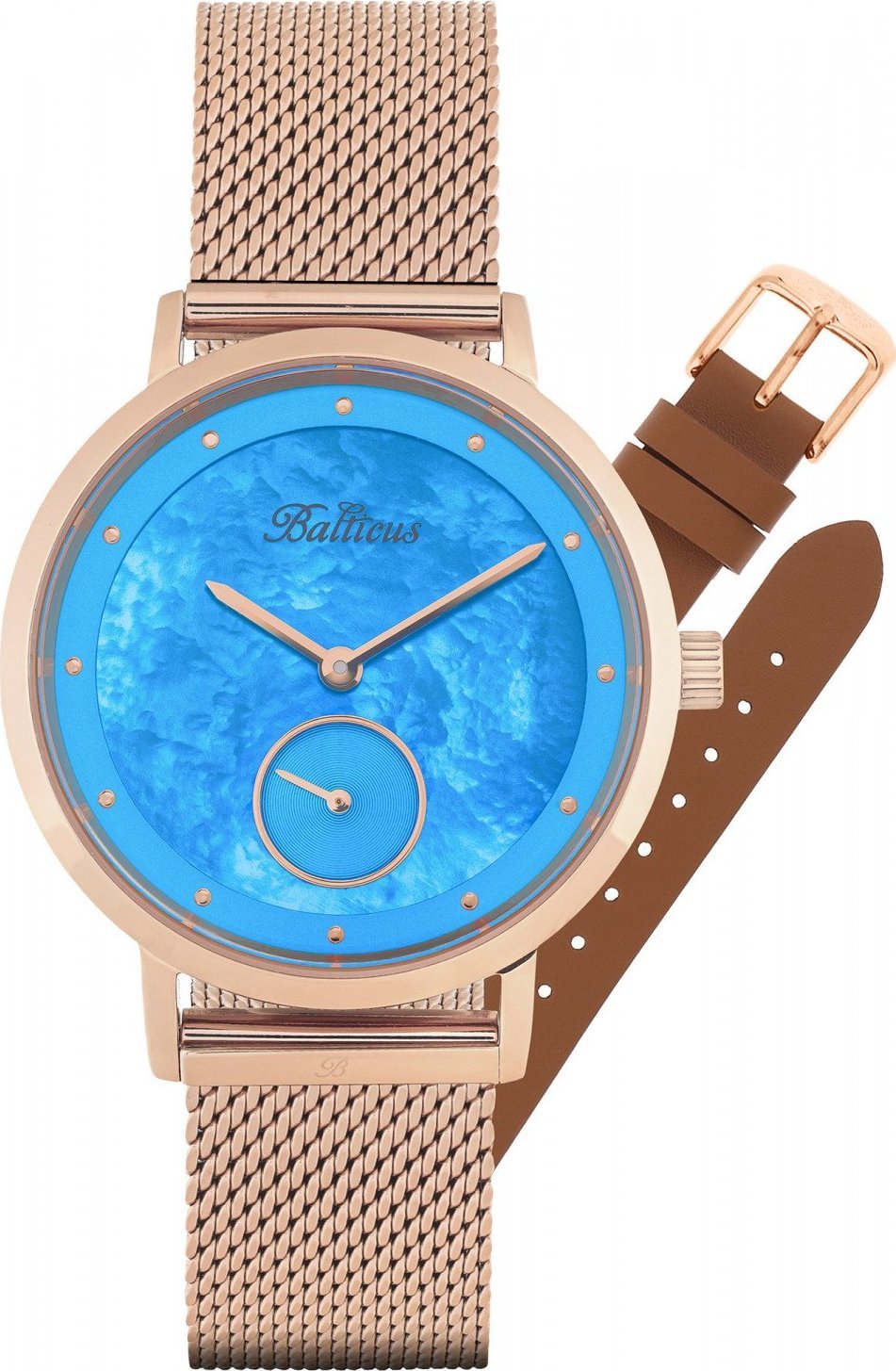 Zegarek Balticus Zegarek damski Balticus BLT-BALNSRBL różowe złoto