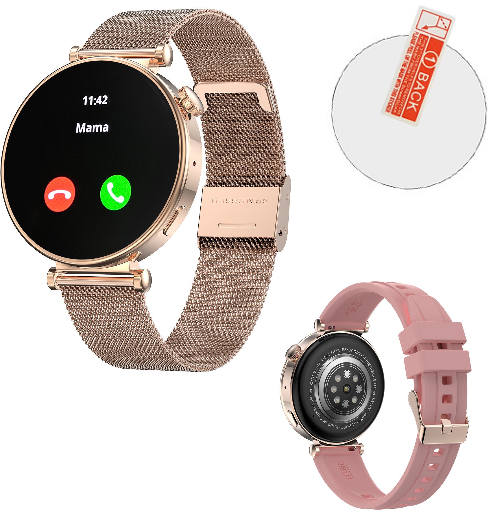 Smartwatch zegarek damski HK-41 złoty AMOLED