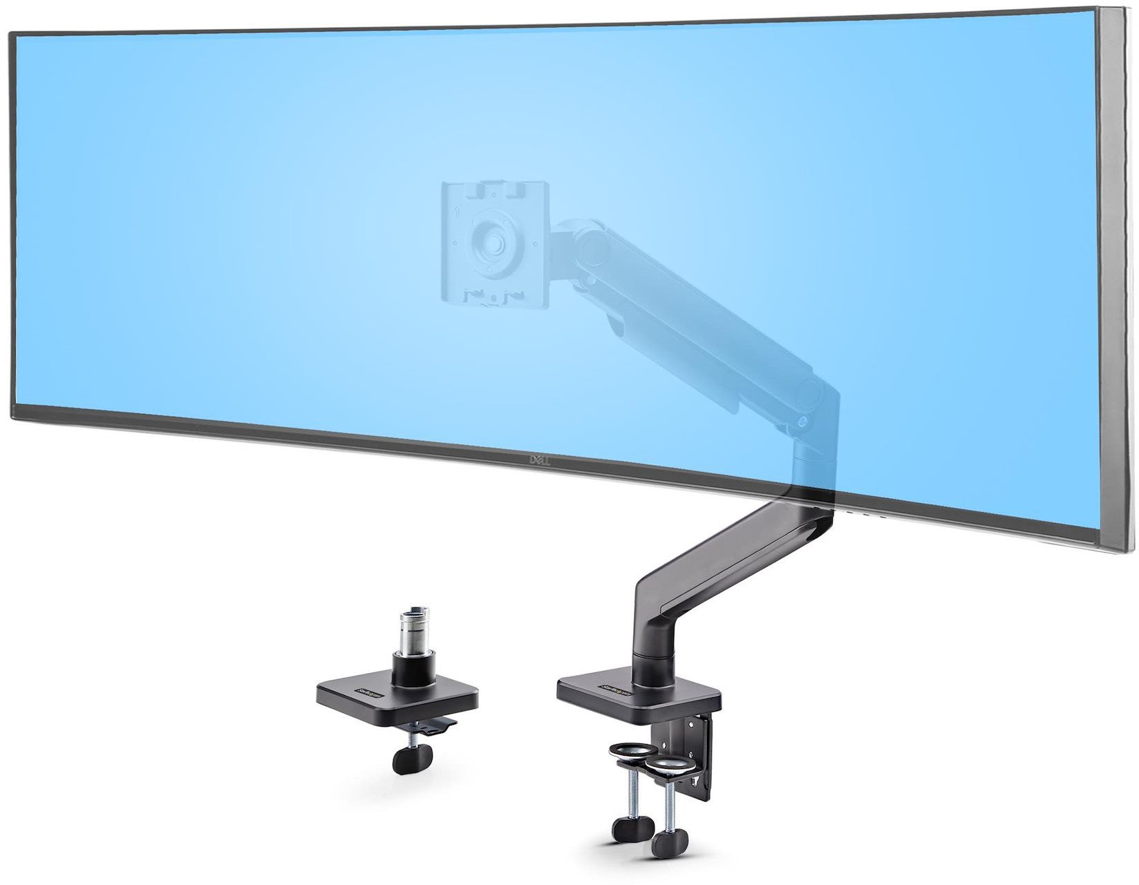 StarTech H1M1AG1-MONITOR-ARM uchwyt / stojak do monitorów 124,5 cm (49") Biurko Czarny