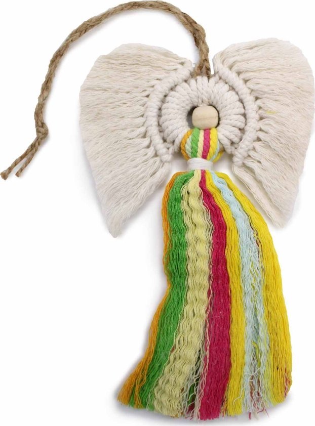 Art-Pol Aniołek Makrama - Tęcza