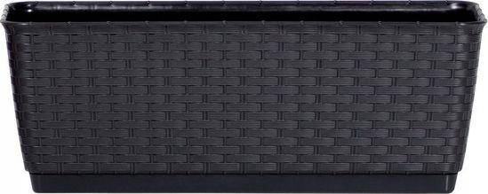 Prosperplast Skrzynka doniczka Rato Square czarna