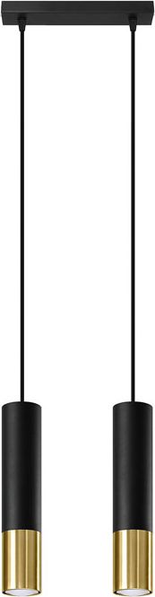 Lampa wisząca Lumes Czarno-złota lampa wisząca na stół - EXX245-Loper
