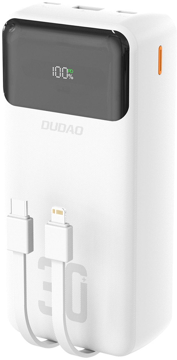 Dudao K15Max powerbank 30000mAh 22.5 Watt Hvid