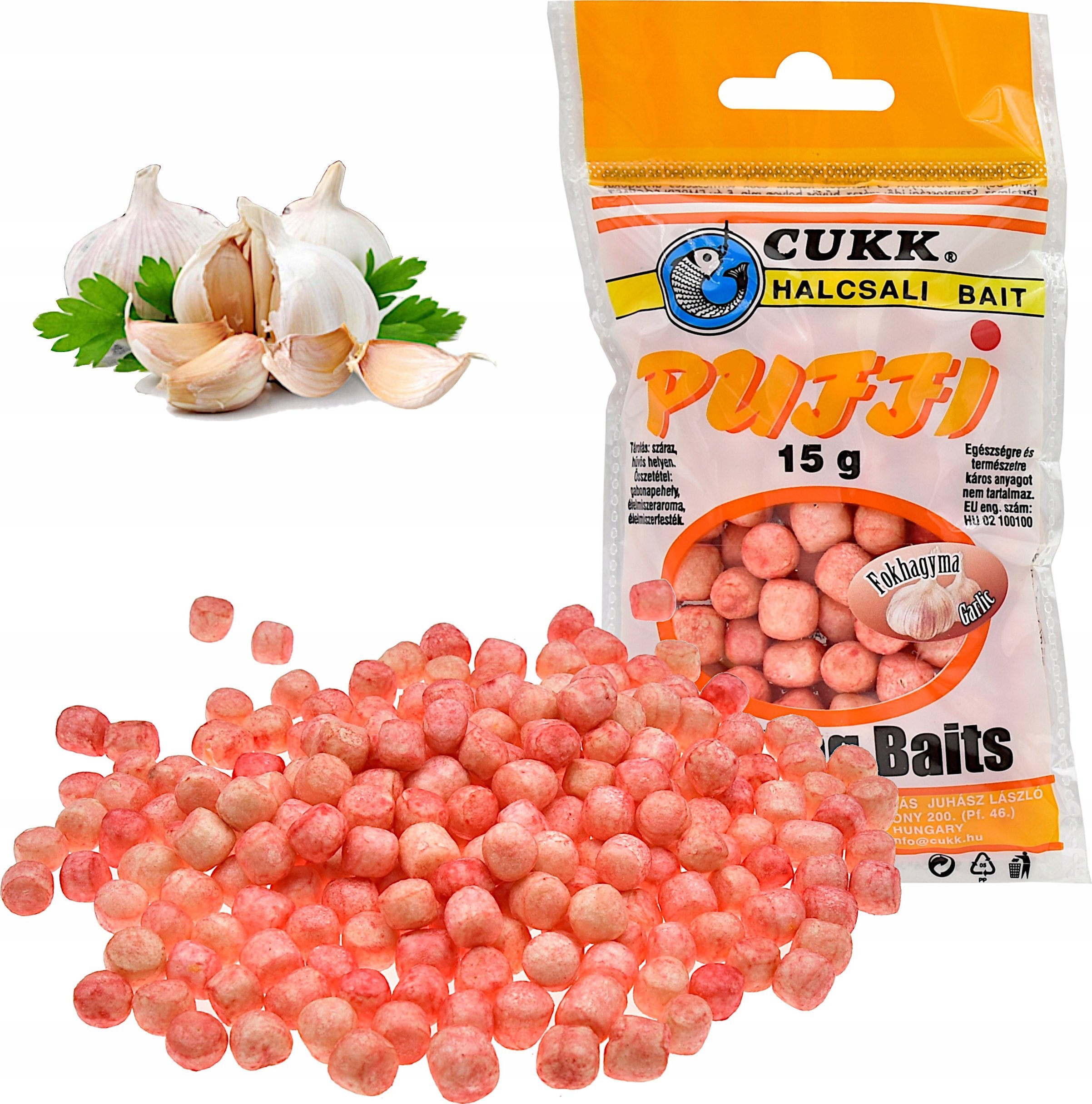 Cukk Puffi przynęta CUKK 15g pływające chrupki Czosnek
