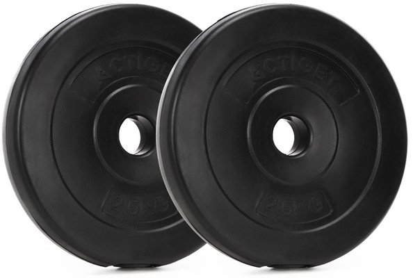 Obciążenie 2,5 kg 2 szt. talerze kompozytowe 31 mm krążki do sztangi hantli UNIWERSALNY