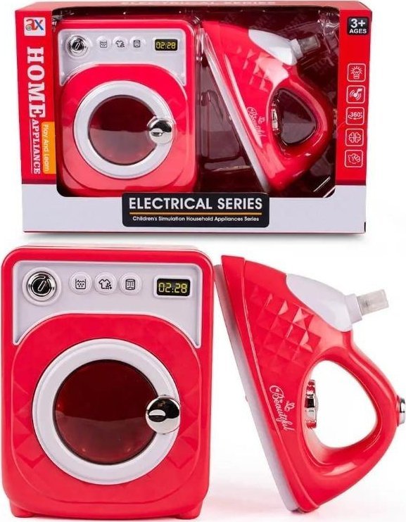 Pralka z żelazkiem z dźwiękiem i światłem