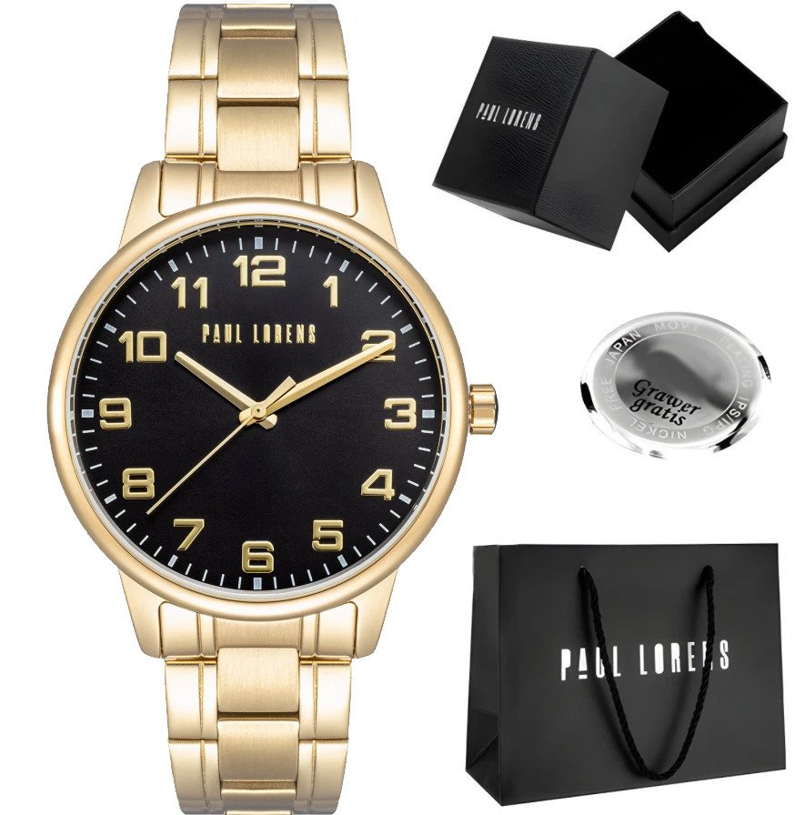 Zegarek męski Paul Lorens GUARO-1D1 Z GRAWEREM