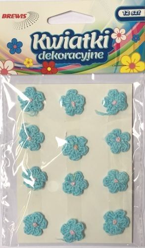BREWIS Kwiatki 18mm K18-6 niebieski Brewis