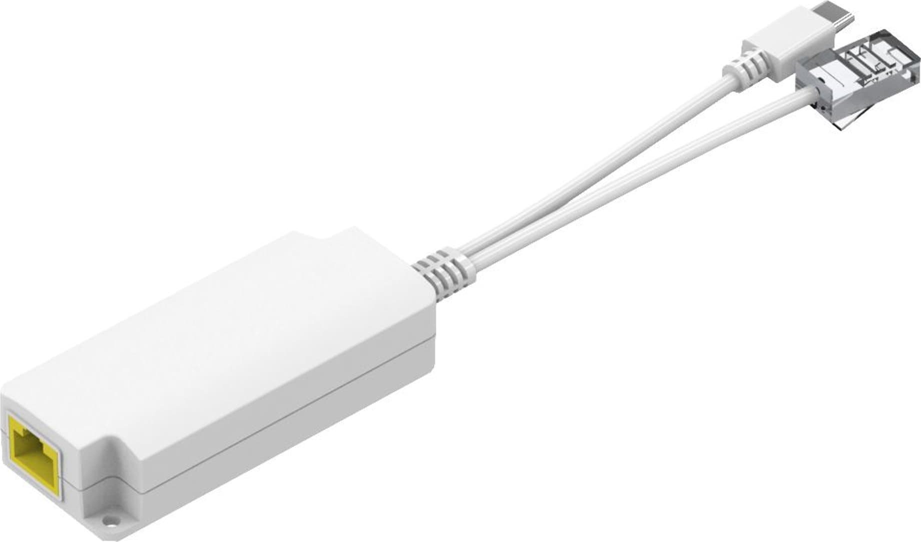 Adapter USB MicroConnect Microconnect MC-POESPLITTER-CW rozgałęziacz sieciowy Biały Obsługa PoE