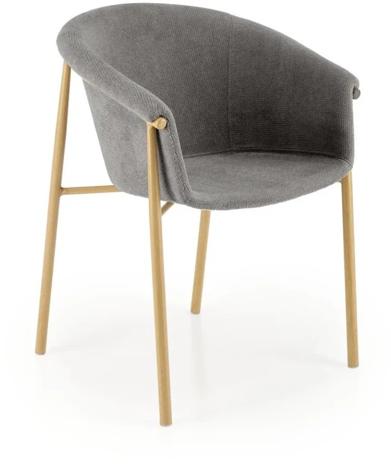 Krzesło tapicerowane K489 szare HALMAR