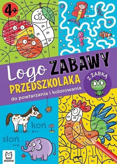 Logo zabawy przedszk.Do powt.i kolor.z żabką 39044
