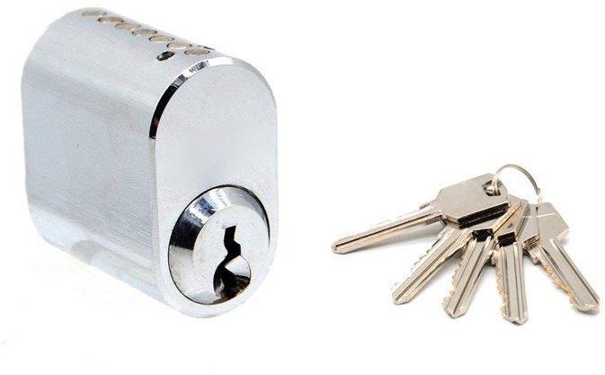 SCAND TYPE OVAL CYLINDER 32MM NICKEL 5K