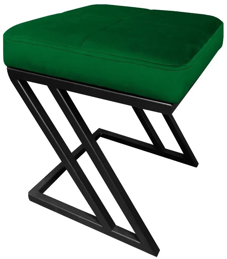 Pufa ZAZU MG VELVET zielona ATOS