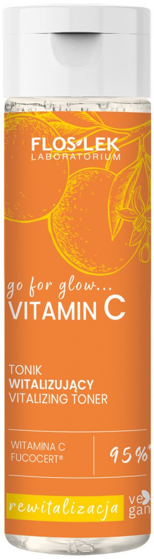 FlosLek Go For Glow Vitamin C tonik witalizujący do twarzy 200ml