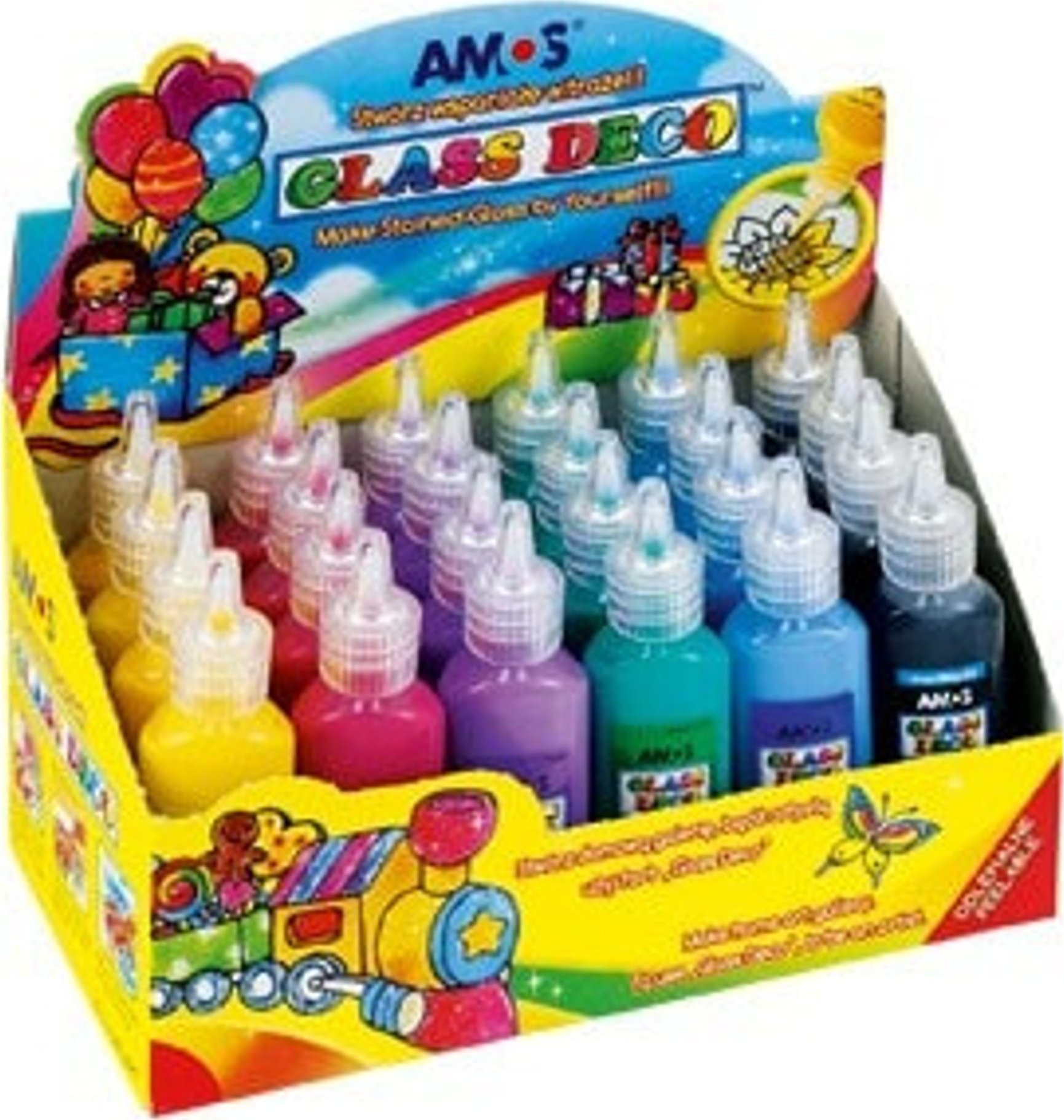 Amos FARBY WITRAŻOWE AMOS 22 ML X 4 X 6 KOLORÓW