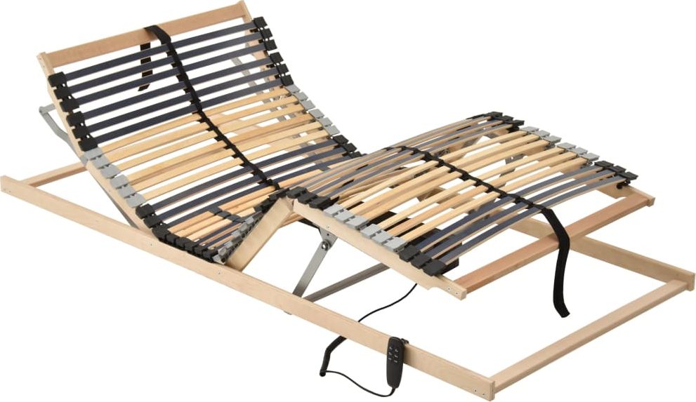vidaXL Elektryczny stelaż do łóżka z 28 listwami, 7 stref, 90 x 200 cm