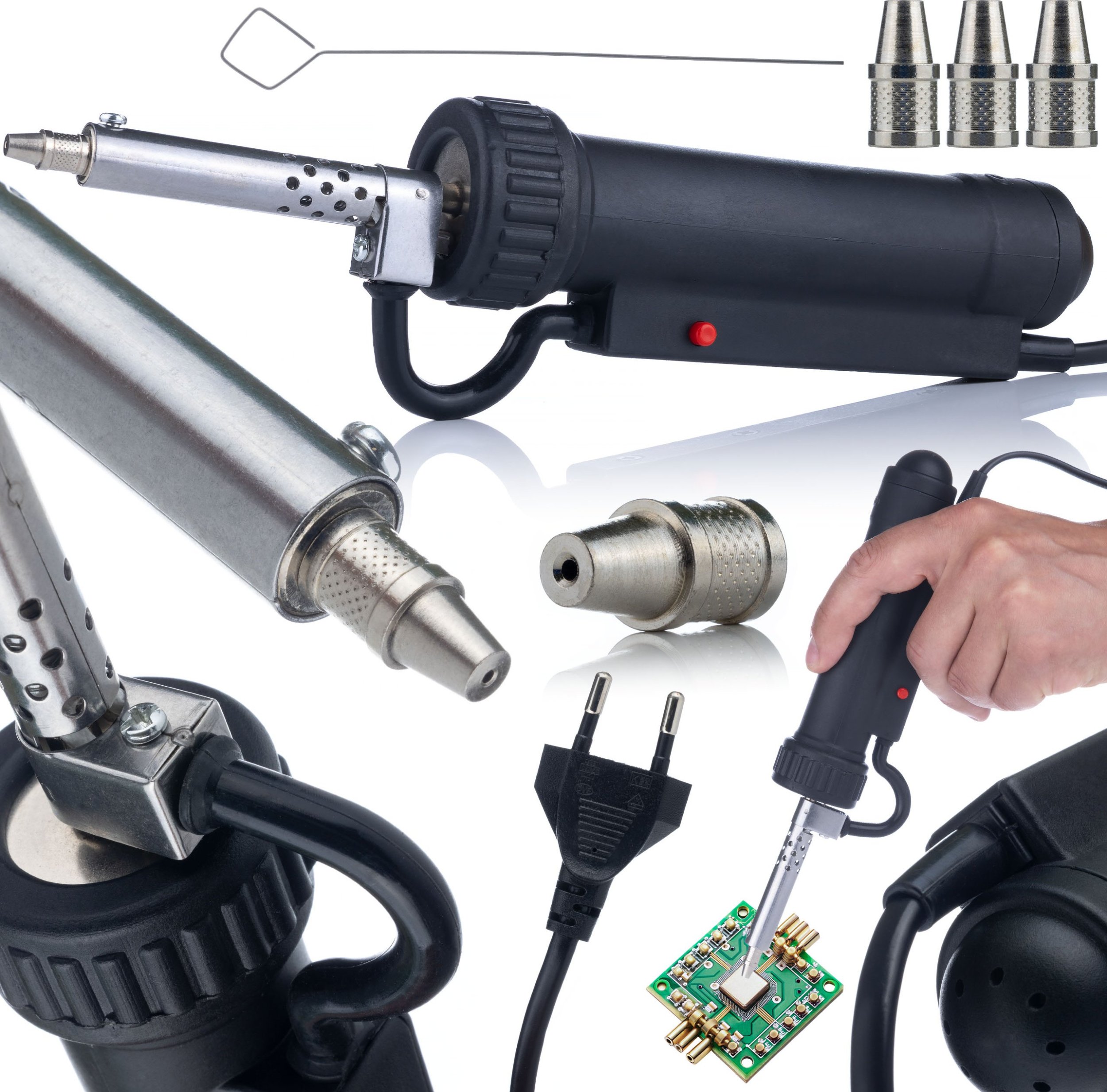 Rosfix ROZLUTOWNICA ELEKTRYCZNY ODSYSACZ LUTOWNICZY DO CYNY MOCNY 350W 3 X GROT