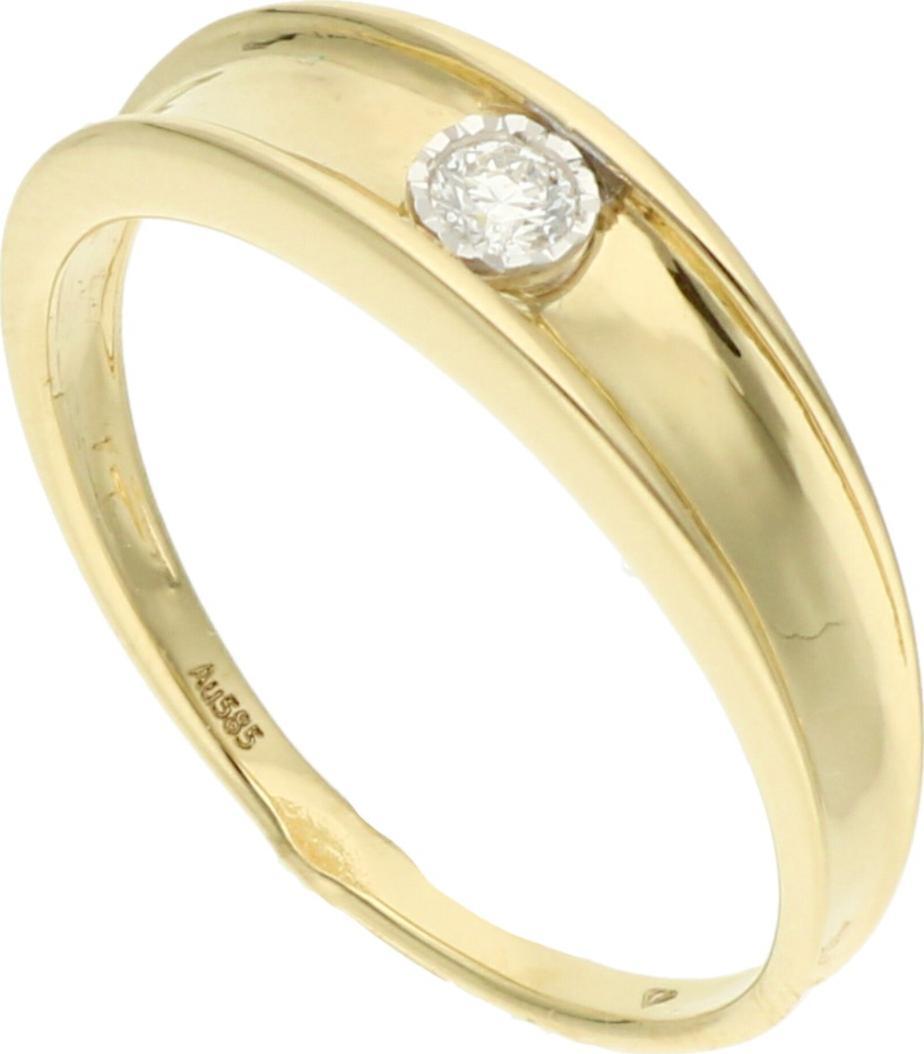 Rosanto Złoty pierścionek z brylantem roz. 18 585 14k