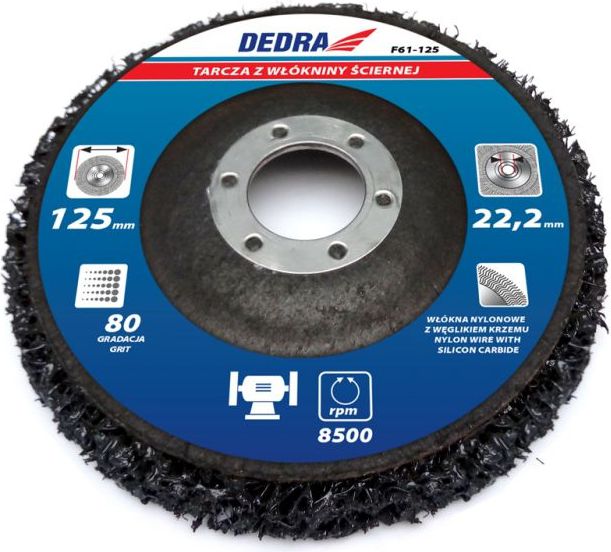 Dedra Tarcza z włókniny ściernej 125 x 22,2mm (F61-125)