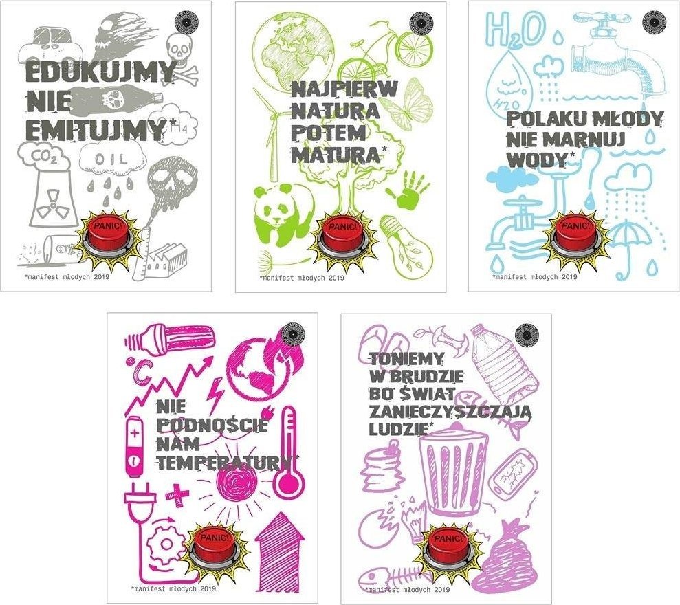 Ziemia Obiecana Zeszyt A5/80K kratka Panic (5szt)