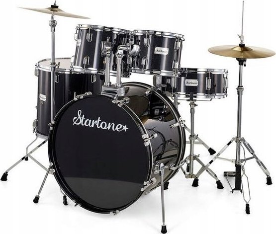 Zestaw Perkusyjny Startone Star Drum Set Standard-BK dla początkujących