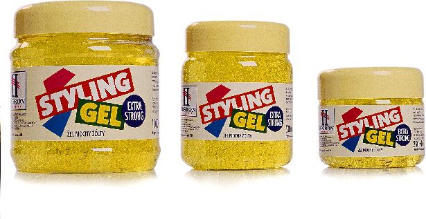 Hegron Styling Żel do modelowania włosów extra strong żółty 500 ml