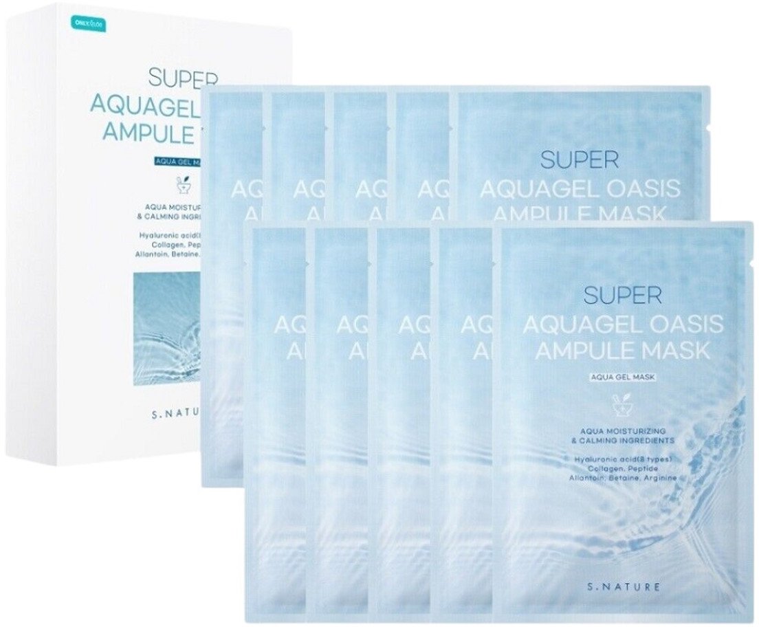 S.Nature Super aquagel oasis ampule mask nawilżająca maska w płachcie 10x30ml