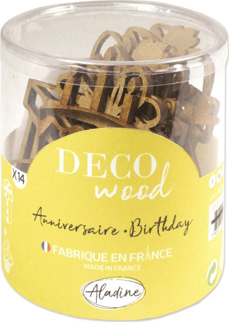 Aladine Drewniane Ozdoby Urodziny