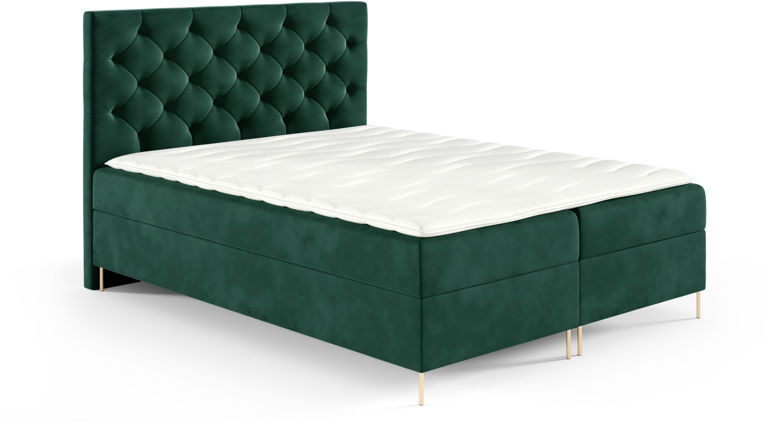 Łóżko kontynentalne Sara Box 120x200 z nogami riviera 38