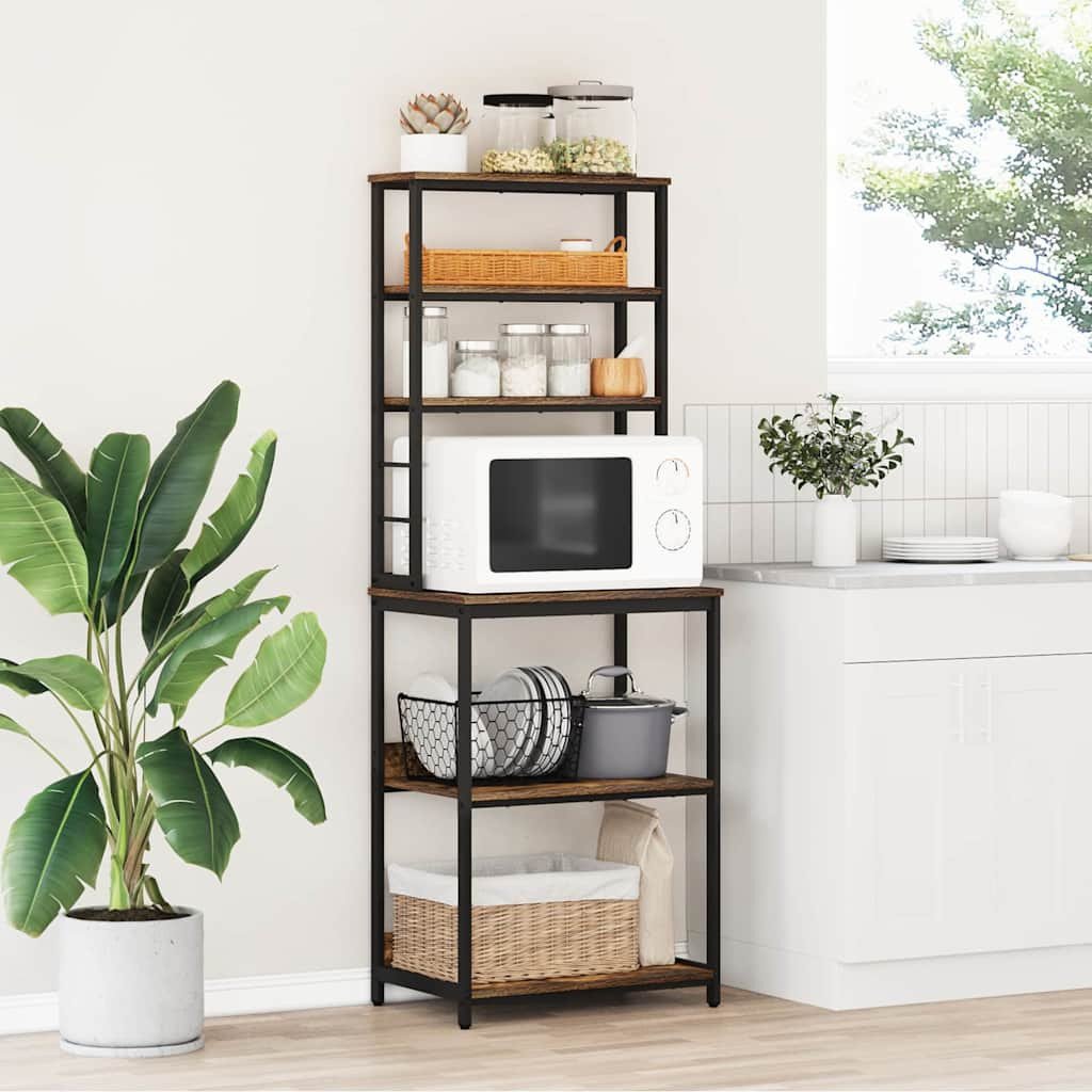 vidaXL Półka kuchenna Wędzone dębowe 60 x 40 x 168 cm