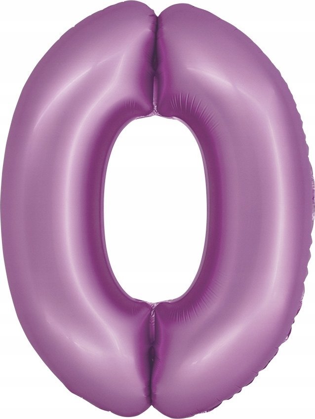 GoDan Balon foliowy Smart Cyfra 0 lawendowa matowa 76 cm