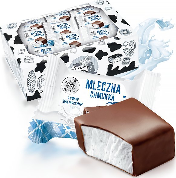 Flying Cow Cukierki Mleczna chmurka o smaku śmietankowym 1 kg