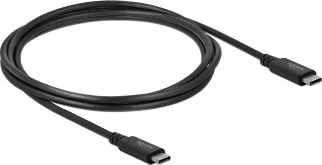 Kabel USB Delock USB-C - USB-C 2 m Czarny (86980)