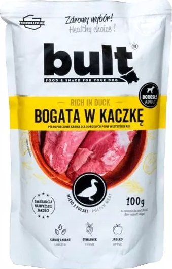 BULT Bult Karma Mokra dla Psa Mielonka z Kaczką 100g
