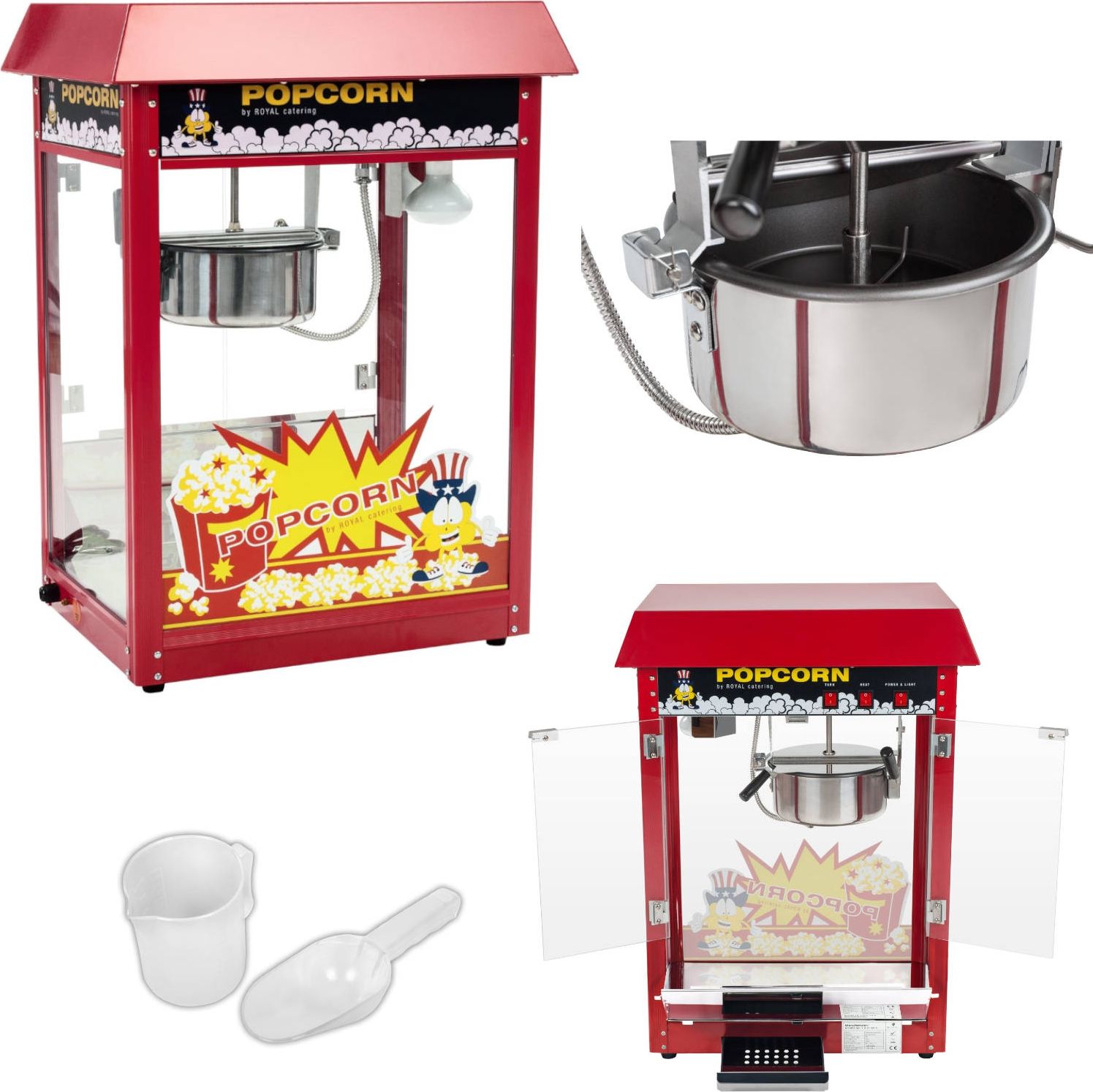 Royal Catering 1087 MASZYNA DO POPCORNU ROYAL CATERING RCPR-16E 1087