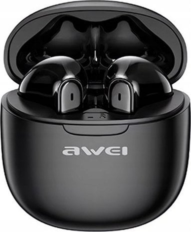 Słuchawki Awei Bluetooth 5.3 T68 ENC TWS headphones + docking station black/black
