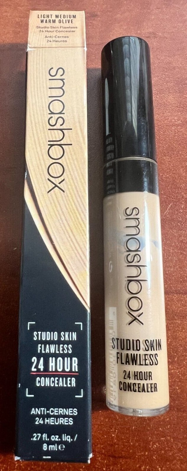 Smashbox, Studio Skin Flawless, Liquid Concealer, Light Medium Warm Olive, 8 ml For Women
