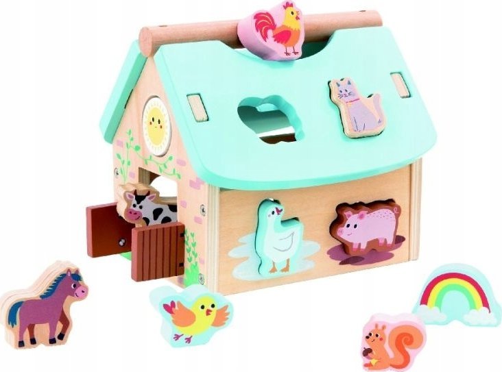 WOODEN GAME SORTER HOUSE FARM