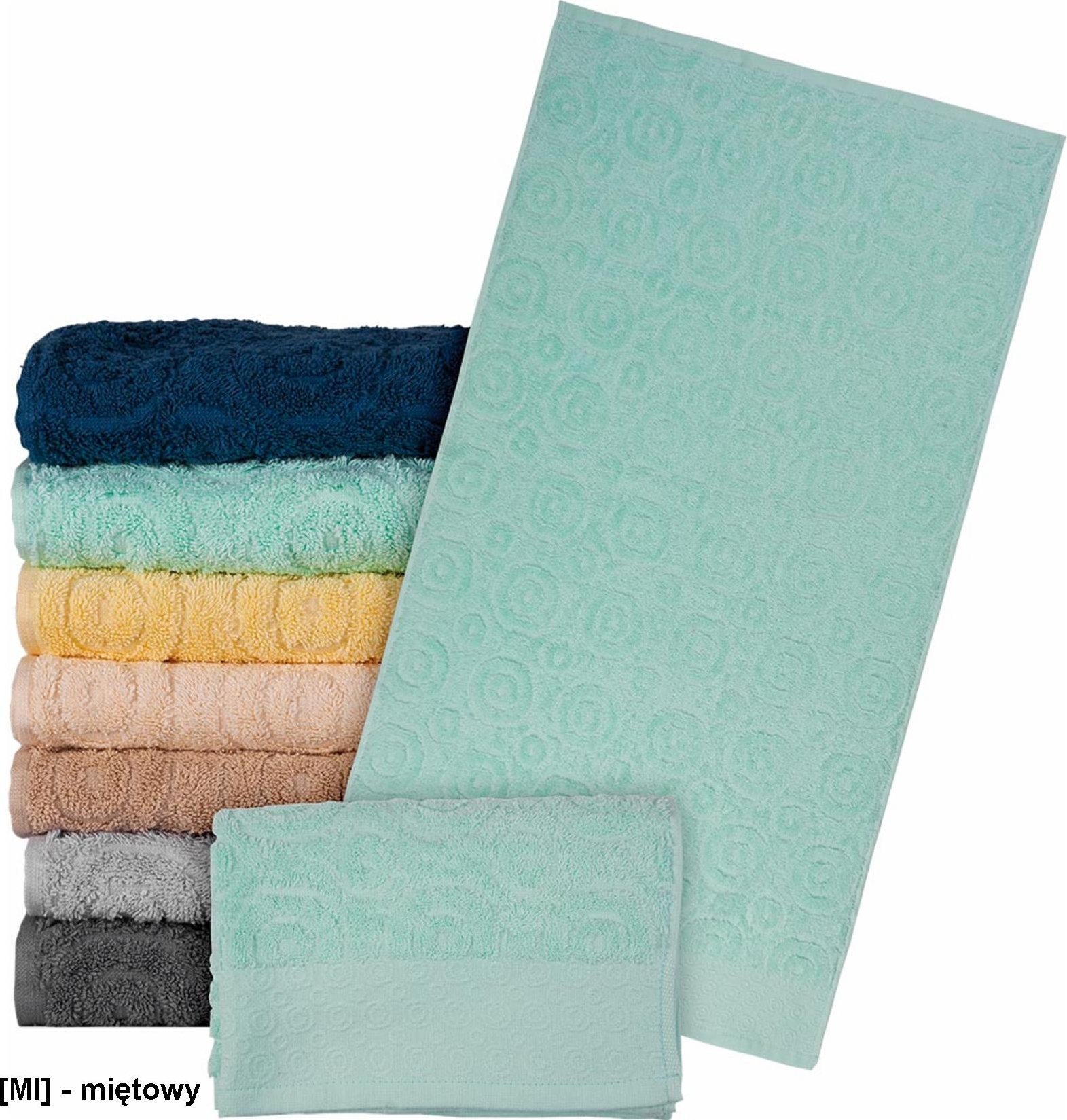 R.E.I.S. T-EGYPT-50X90 - Ręcznik z wysokiej jakości frotte - miętowy
