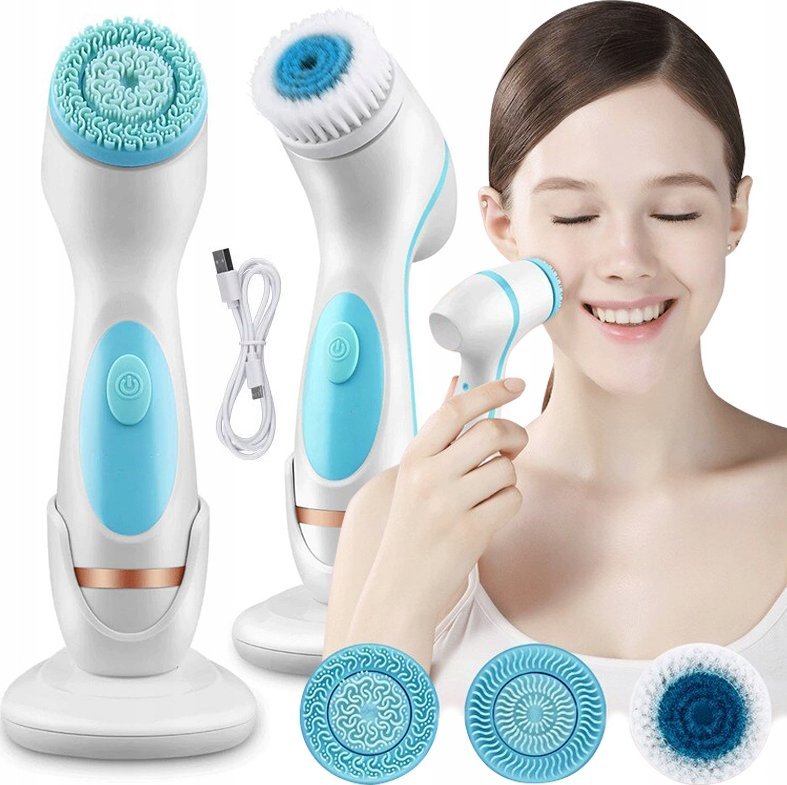 ELEKTRYCZNA SZCZOTKA DO TWARZY AE-868 RÓŻOWA