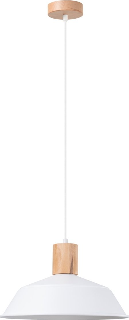 Lampa wisząca Sollux Lighting SOLLUX Lampa wisząca FANO biała 1 x E27 SL.1321