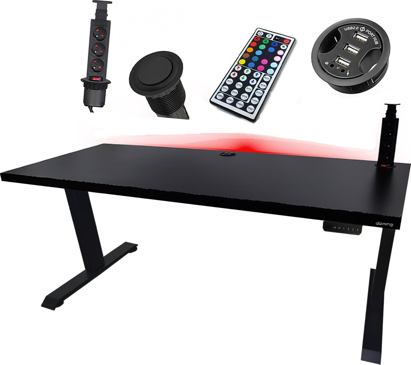 BIURKO ELEKTRYCZNE 160x80 REGULOWANE NOGI LOFTOWE METALOWE PRODUCENT