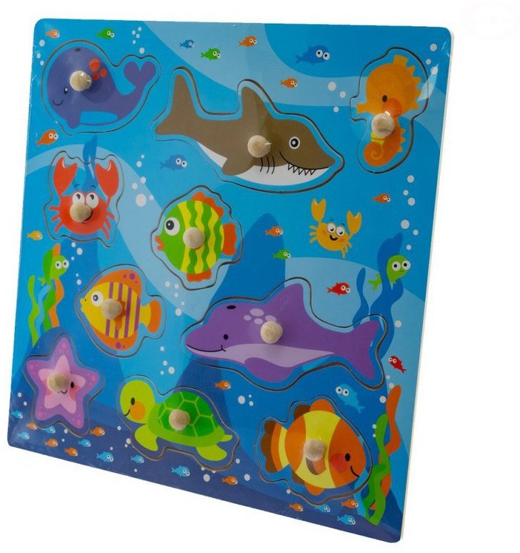 PUZZLE DREWNIANE OCEAN 30X30 NA PINEZKACH 8 EL