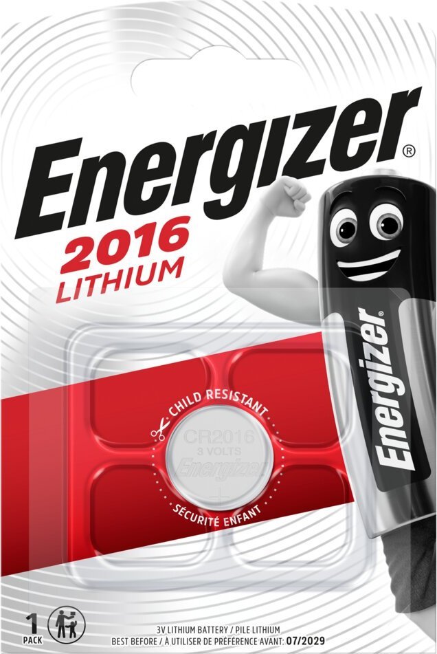 Energizer CR2016 Bateria Litowa Pastylkowa Mini x1