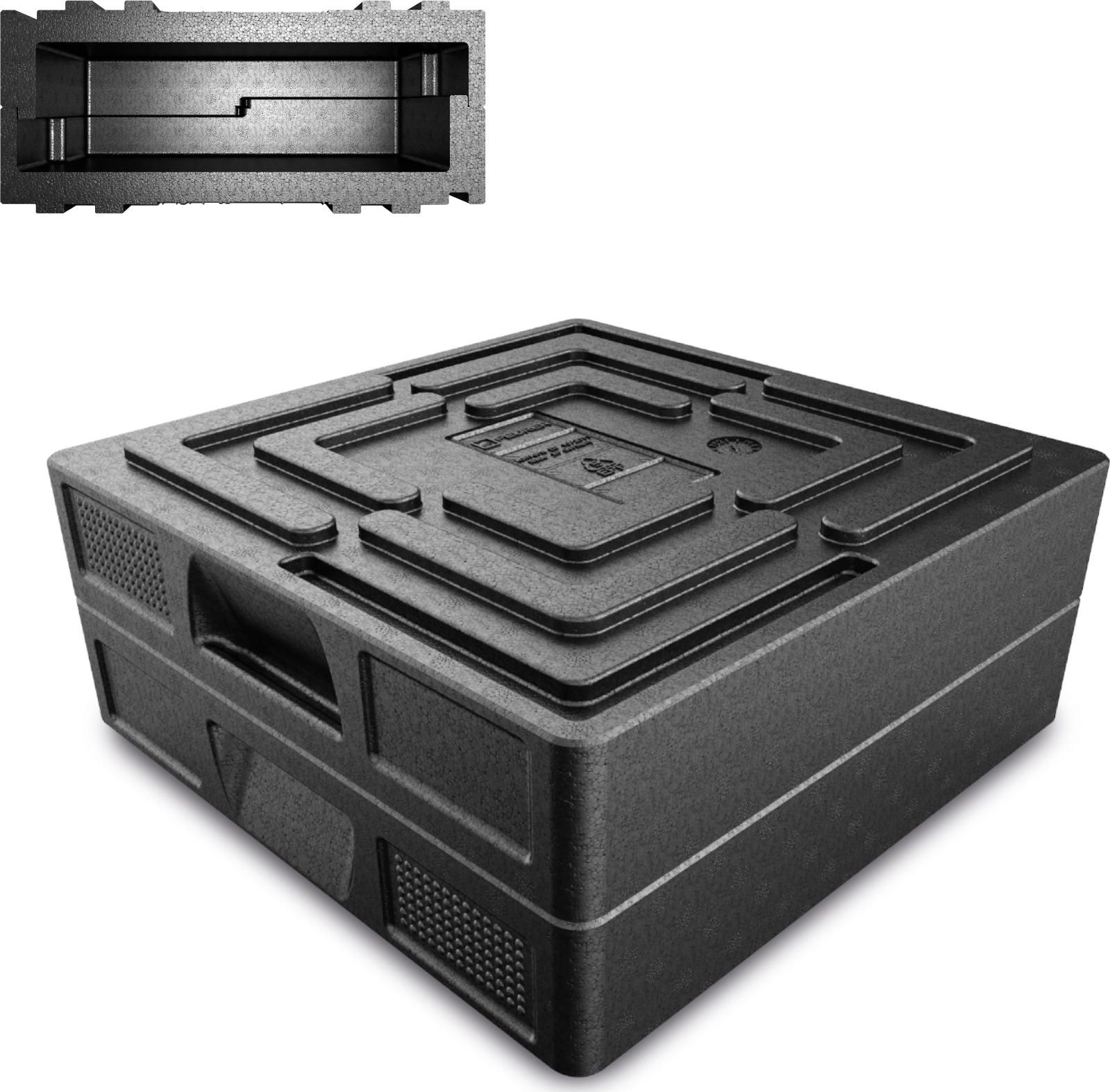 Hendi Pojemnik cateringowy termiczny do przewożenia żywności SALTO wew. 35x35x4.5cm 5L Pojemnik cateringowy termiczny do przewożenia żywności SALTO we