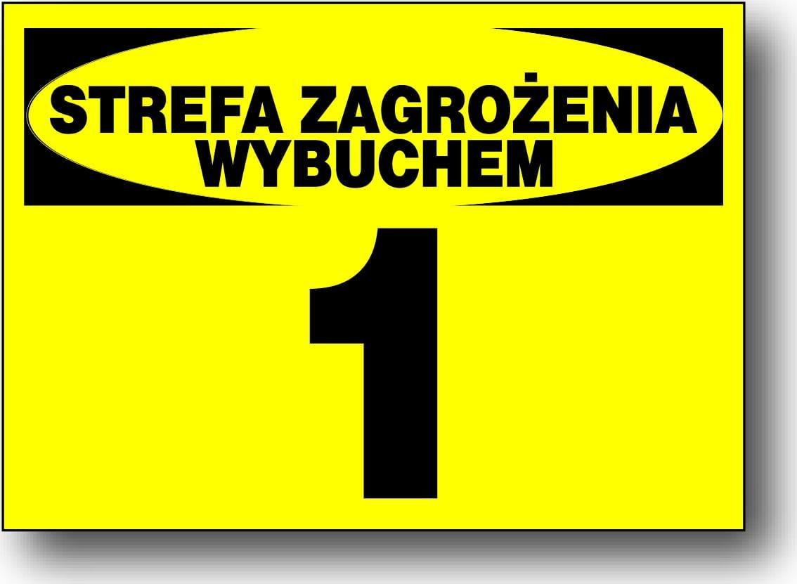 Mój dom Szw-7 Znak Tablica - Strefa Zagrożenia Wybuchem 1