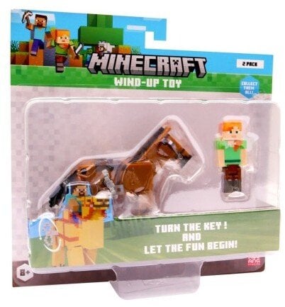 MINECRAFT S2 3D WIND-UP TOY - ALEX & HORSE