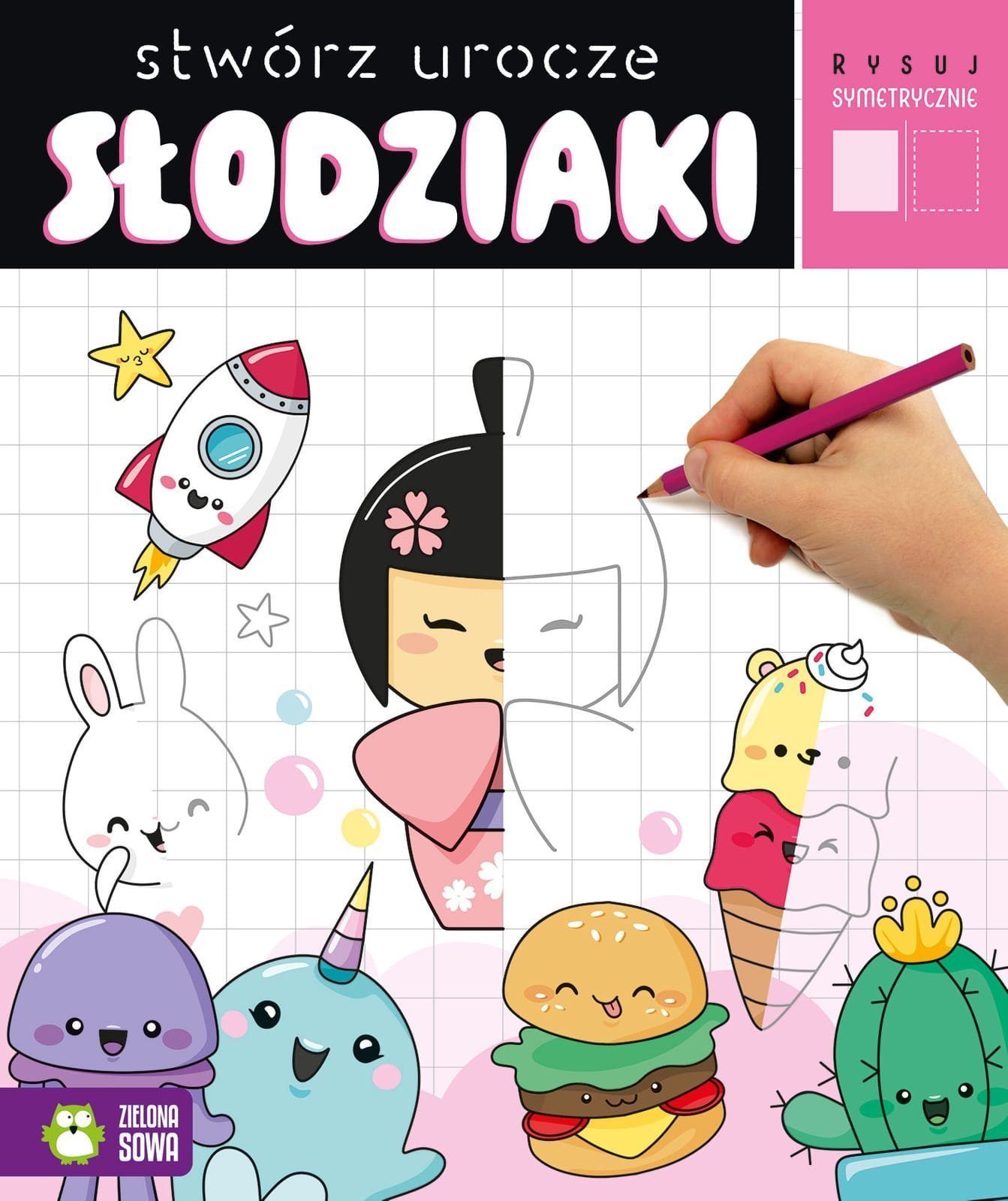 Rysuj symetrycznie Stwórz urocze słodziaki 96203