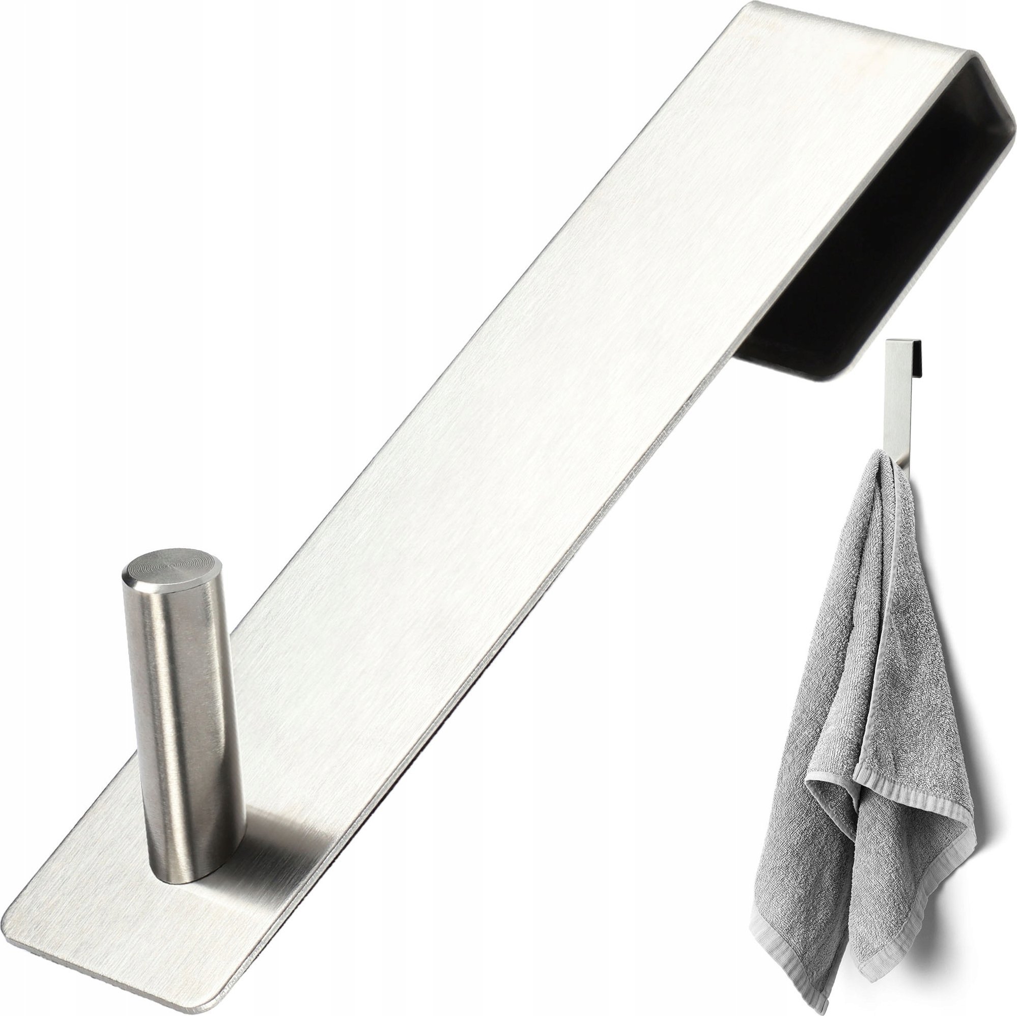 Kadax 2x Haczyk Na Drzwi Wieszak Bezinwazyjny Ręczniki Ubrania Podwójny